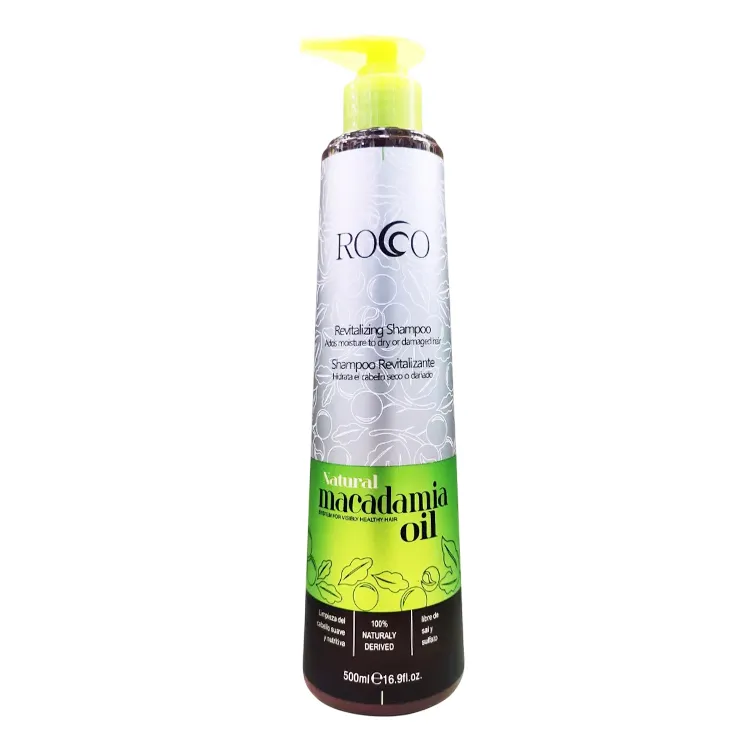 Shampoo Revitalizante Natural Macadamia Rocco 500 ml