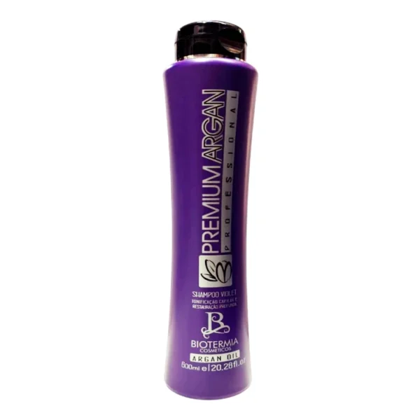 Shampoo Matizador Premiun Argan Biotermia 600 ml